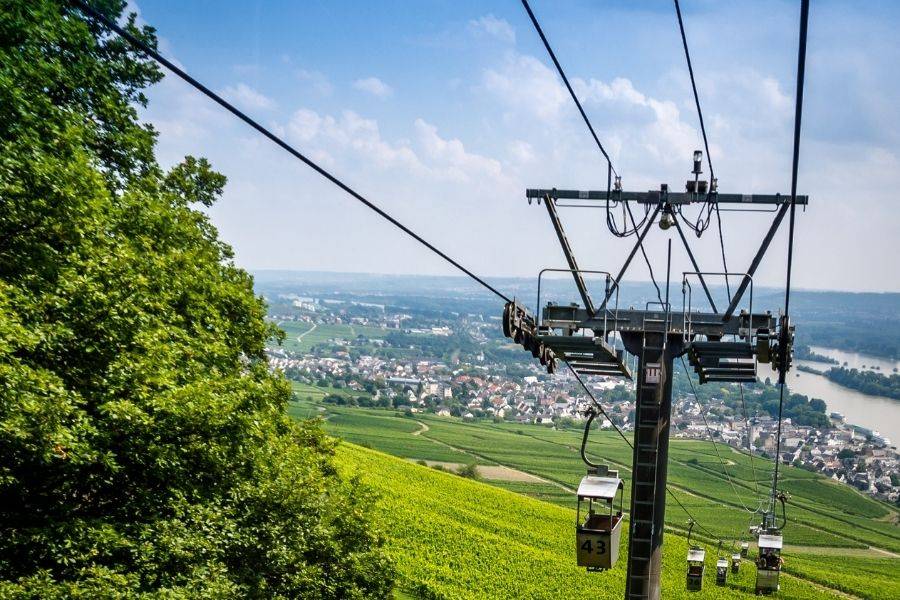 Die Seilbahn in Rüdesheim