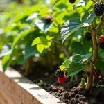 Brombeeren auf Balkon